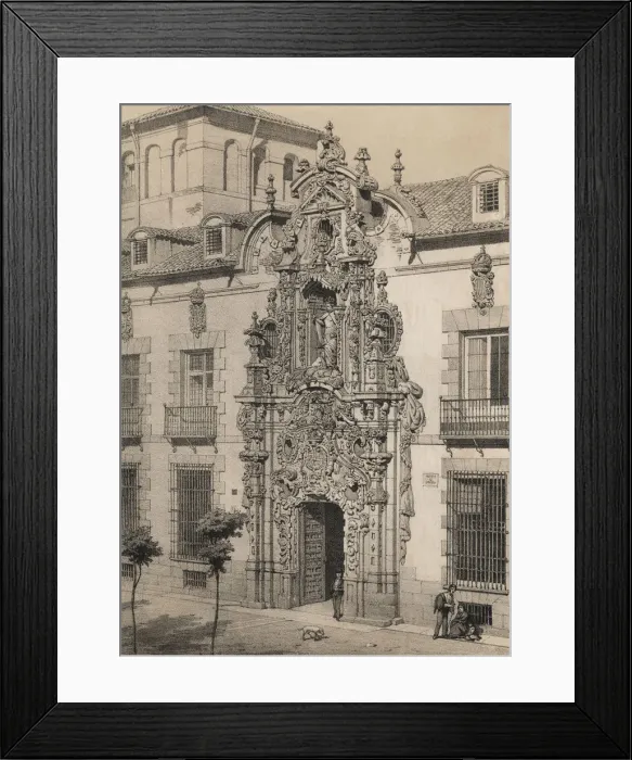 Framed Print : Cover of the Royal Hospice of Ave Maria and San Fernando, Madrid, by Pedro de Ribera Framed Print : Cover of the Royal Hospice of Ave Maria and San Fernando, Madrid, by Pedro de Ribera