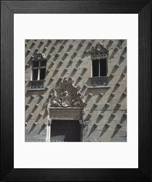 Framed Print : Detail of the facade door of the Casa de las Conchas (Shells House) in Salamanca Framed Print : Detail of the facade door of the Casa de las Conchas (Shells House) in Salamanca