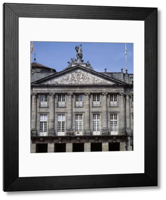 Framed Print : Rajoy Palace, now the Town Hall of Santiago de Compostela, built by Carlos Lemaur Framed Print : Rajoy Palace, now the Town Hall of Santiago de Compostela, built by Carlos Lemaur