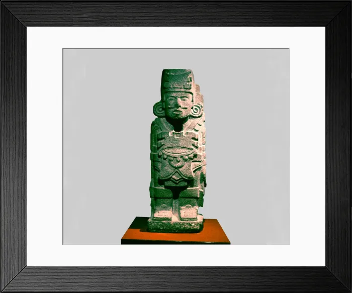 Framed Print : Atlas as a primitive postclassic warrior preserved in the National Museum of Anthropology Framed Print : Atlas as a primitive postclassic warrior preserved in the National Museum of Anthropology