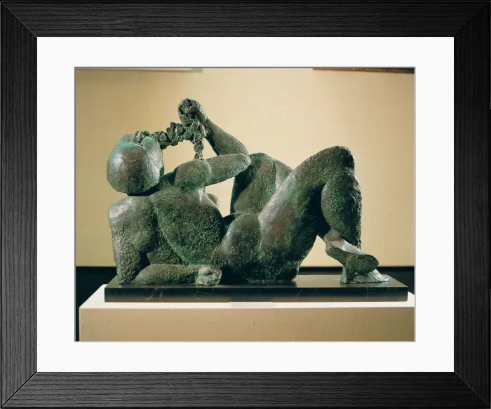 Framed Print : Bacchante, bronze Sculpture by Manolo Martinez Hugue, 1934 Framed Print : Bacchante, bronze Sculpture by Manolo Martinez Hugue, 1934