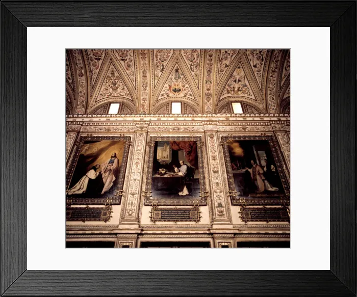 Framed Print : Sacristy of the Monastery of Guadalupe decorated with Paintings by Francisco de Zurbaran Framed Print : Sacristy of the Monastery of Guadalupe decorated with Paintings by Francisco de Zurbaran