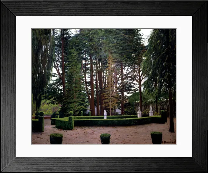 Framed Print : Gardens of Aranjuez, oil on canvas by Santiago Rusinol Framed Print : Gardens of Aranjuez, oil on canvas by Santiago Rusinol