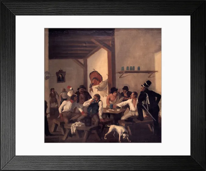 Framed Print : Interior of a bar, oil Framed Print : Interior of a bar, oil