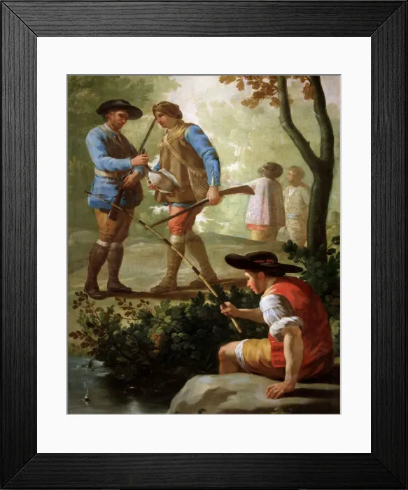 Framed Print : The Angler, oil on canvas Framed Print : The Angler, oil on canvas