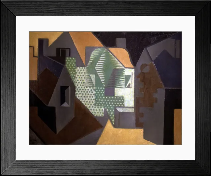 Framed Print : The Village by Juan Gris Framed Print : The Village by Juan Gris