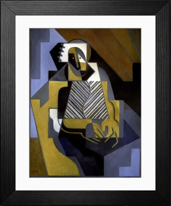 Framed Print : Seated Woman by Juan Gris Framed Print : Seated Woman by Juan Gris