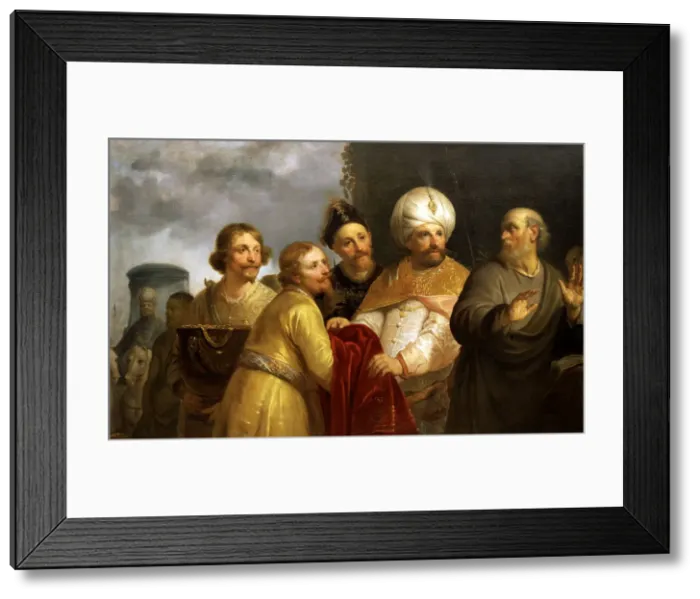 Framed Print : The prophet Elisha rejecting the presents of Namon, oil, 1637 by Pieter Grebber Framed Print : The prophet Elisha rejecting the presents of Namon, oil, 1637 by Pieter Grebber