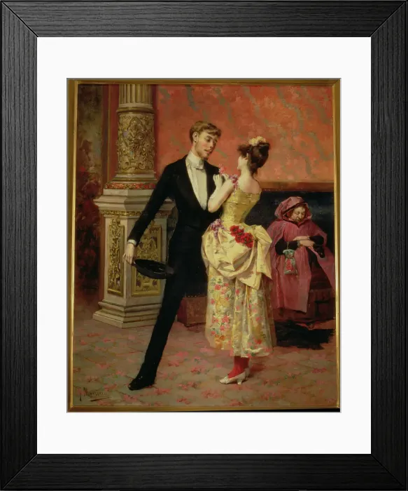 Framed Print : Lounge of the Lyceum Theatre, oil by Francesc Masriera Framed Print : Lounge of the Lyceum Theatre, oil by Francesc Masriera