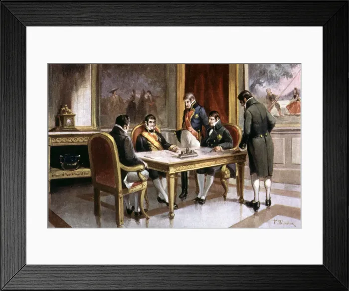 Framed Print : King Ferdinand VII conceiving a coup d etat against the Constitution in 1822 Framed Print : King Ferdinand VII conceiving a coup d etat against the Constitution in 1822