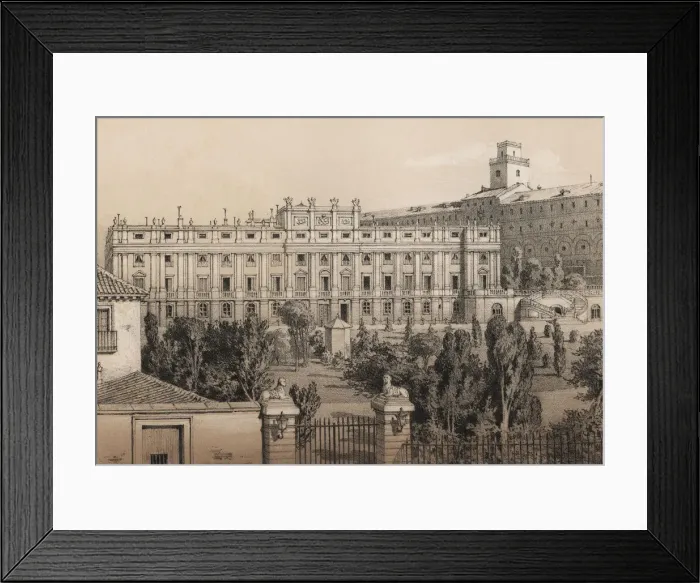 Framed Print : Palace of the Dukes of Alba and Berwick, Liria Palace, building 18th century, destroyed Framed Print : Palace of the Dukes of Alba and Berwick, Liria Palace, building 18th century, destroyed