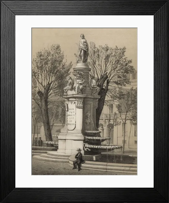 Framed Print : Apollo Fountain, also known as the Four Seasons, construction begun in 1780 under Framed Print : Apollo Fountain, also known as the Four Seasons, construction begun in 1780 under