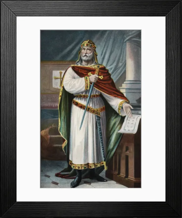 Framed Print : Don Alphonse III the Great (848-Zamora, 910), the last King of Asturias Framed Print : Don Alphonse III the Great (848-Zamora, 910), the last King of Asturias