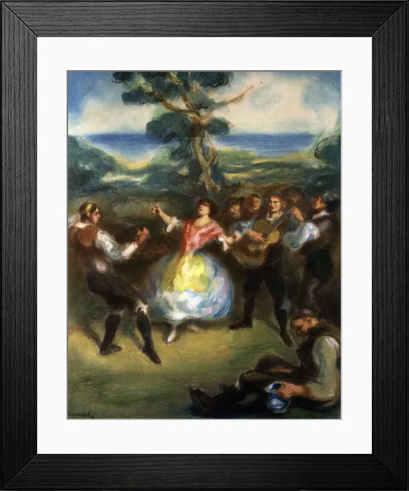 Framed Print : The Jota (Spanish dance), 1911 pastel drawing by Ricardo Canals Framed Print : The Jota (Spanish dance), 1911 pastel drawing by Ricardo Canals