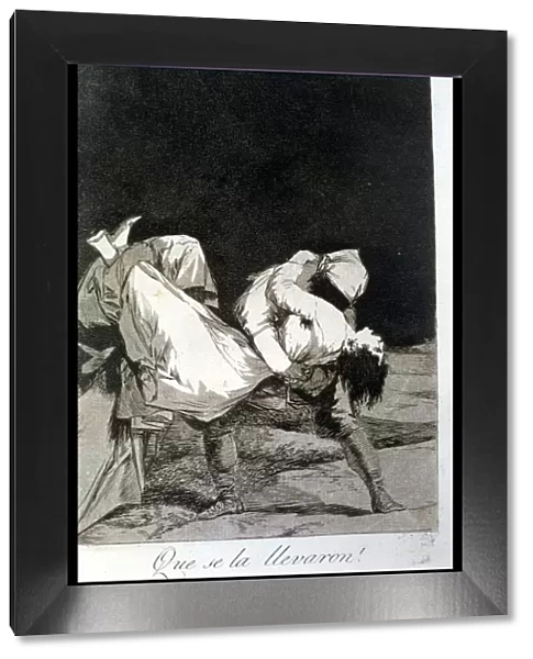 Los Caprichos, series of etchings by Francisco de Goya (1746-1828), plate 8: Que