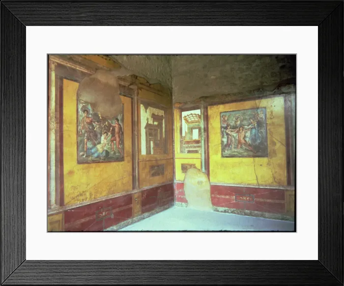 Framed Print : Frescoes on the walls of the House of Vettii in Pompeii Framed Print : Frescoes on the walls of the House of Vettii in Pompeii