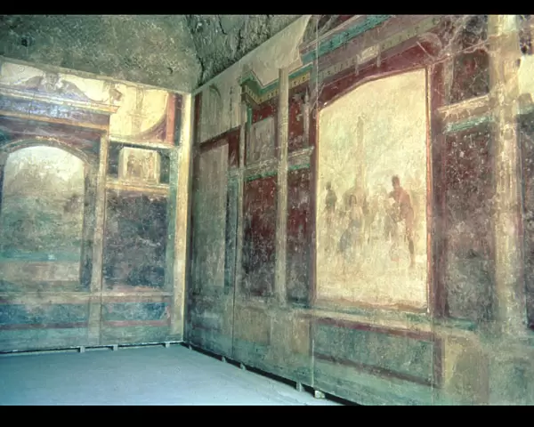 Frescoes in the House of Livia Tablinum in the Palatine