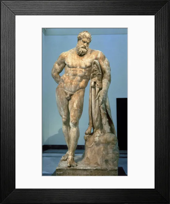 Framed Print : Hercule Farnese, Roman copy of a Greek work by Lysippus Framed Print : Hercule Farnese, Roman copy of a Greek work by Lysippus