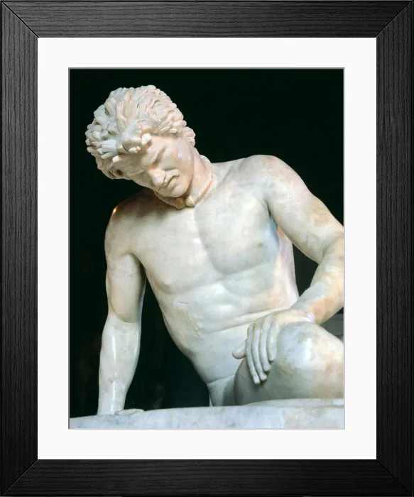 Framed Print : The Galata, a Roman copy of a Greek original of the 3rd - 2nd century BC, detail Framed Print : The Galata, a Roman copy of a Greek original of the 3rd - 2nd century BC, detail