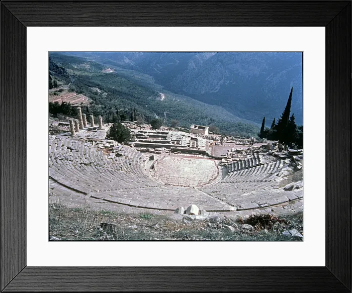 Framed Print : Overview of the theater of Delphi Framed Print : Overview of the theater of Delphi