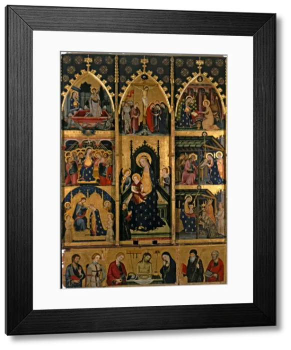 Framed Print : Altarpiece of the Virgin of Abella de la Conca Framed Print : Altarpiece of the Virgin of Abella de la Conca