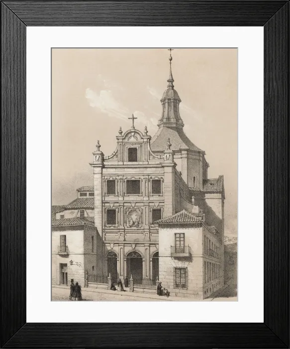 Framed Print : Sacramento Monastery, Madrid, engraving 1870 Framed Print : Sacramento Monastery, Madrid, engraving 1870