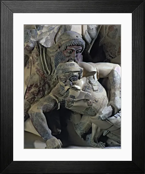 Framed Print : Clay sculpture group from the temple of Pyrgi Framed Print : Clay sculpture group from the temple of Pyrgi
