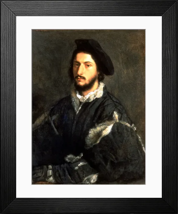 Framed Print : Portrait of Tommaso Hosti by Titian Framed Print : Portrait of Tommaso Hosti by Titian