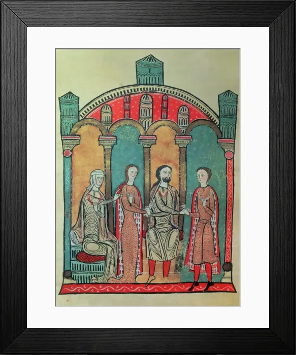Framed Print : Donation made by Bernat Ato IV and his wife Cecelia, viscounts of Beziers Framed Print : Donation made by Bernat Ato IV and his wife Cecelia, viscounts of Beziers
