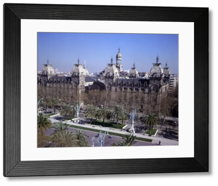 Framed Print : Courthouse, designed by Enric Sagnier (1858-1931) and Josep Domenech i Estepa (1858-1917) Framed Print : Courthouse, designed by Enric Sagnier (1858-1931) and Josep Domenech i Estepa (1858-1917)