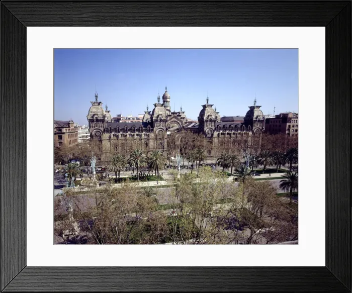 Framed Print : Barcelona Courthouse, designed by Enric Sagnier (1858-1931) and Josep Domenech i Estepà Framed Print : Barcelona Courthouse, designed by Enric Sagnier (1858-1931) and Josep Domenech i Estepà
