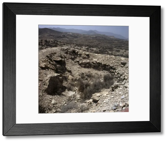 Framed Print : Detail of the archaeological site of Los Millares (Santa Fe de Modujar, Almeria) Framed Print : Detail of the archaeological site of Los Millares (Santa Fe de Modujar, Almeria)