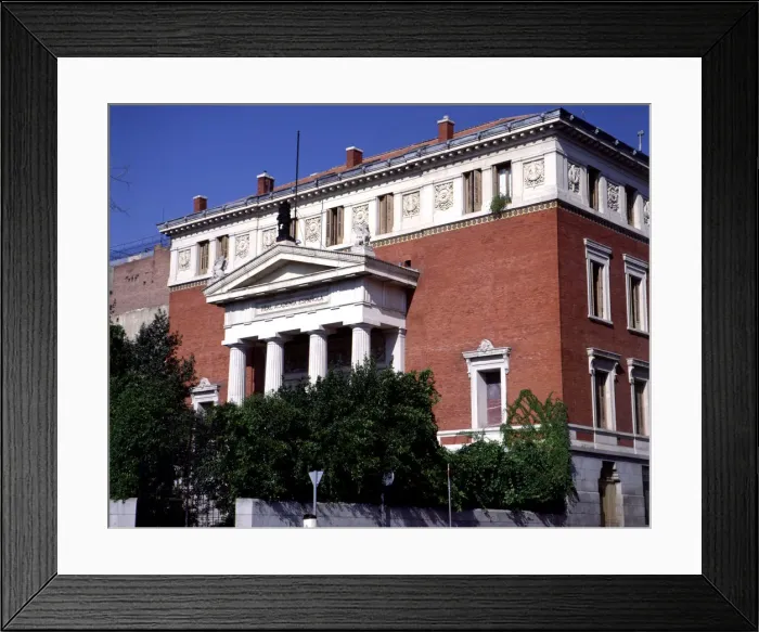 Framed Print : Exterior view of the Royal Spanish Academy of the Language in Madrid Framed Print : Exterior view of the Royal Spanish Academy of the Language in Madrid