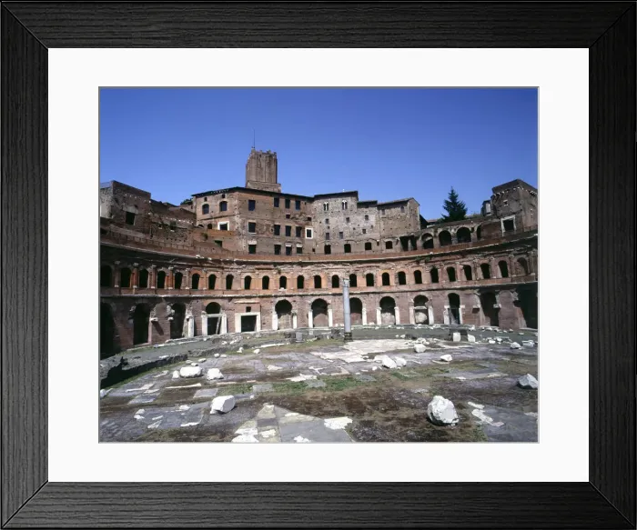 Framed Print : Forum of Trajan with the market and the column, it is part of the Imperial Forums in Rome Framed Print : Forum of Trajan with the market and the column, it is part of the Imperial Forums in Rome