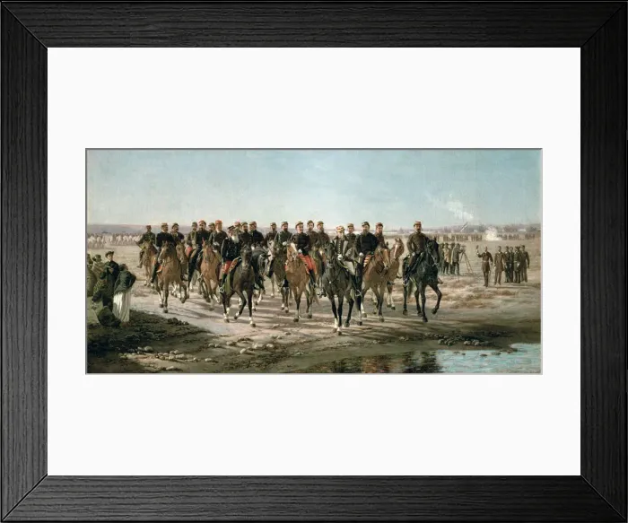Framed Print : Magazine of the Black River by General Roca and his army, oil by Juan Manuel Blanes Framed Print : Magazine of the Black River by General Roca and his army, oil by Juan Manuel Blanes