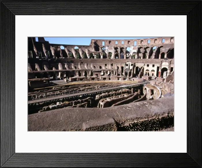 Framed Print : Rome, inside of the Colosseum, Roman circus dating from 72 a. C Framed Print : Rome, inside of the Colosseum, Roman circus dating from 72 a. C