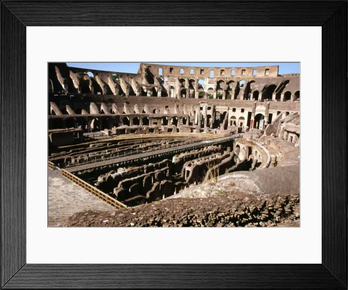 Framed Print : Rome, inside of the Colosseum, Roman circus dating from 72 a. C Framed Print : Rome, inside of the Colosseum, Roman circus dating from 72 a. C