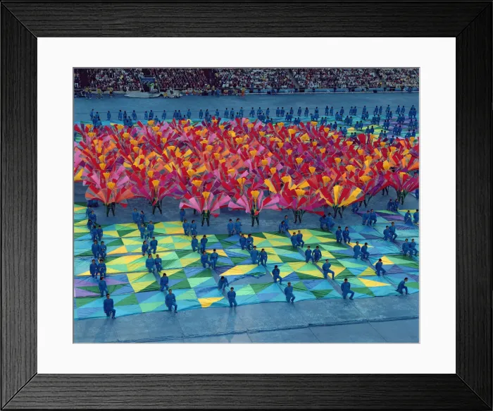 Framed Print : Show of the Fura dels Baus in the opening ceremony of the 1992 Olympic Games in Barcelona Framed Print : Show of the Fura dels Baus in the opening ceremony of the 1992 Olympic Games in Barcelona
