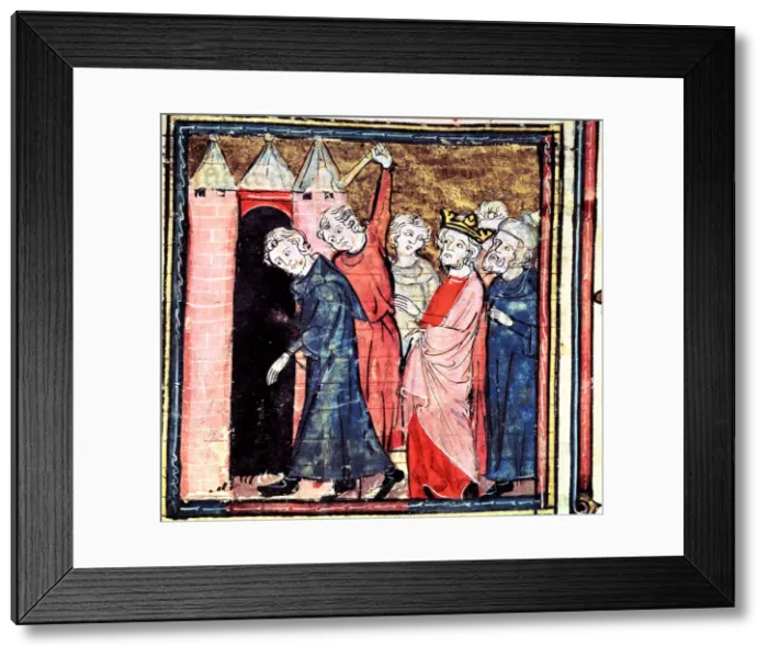 Framed Print : Conspiracy against Louis I the Pious, Emperor of the West, miniature in Great Framed Print : Conspiracy against Louis I the Pious, Emperor of the West, miniature in Great