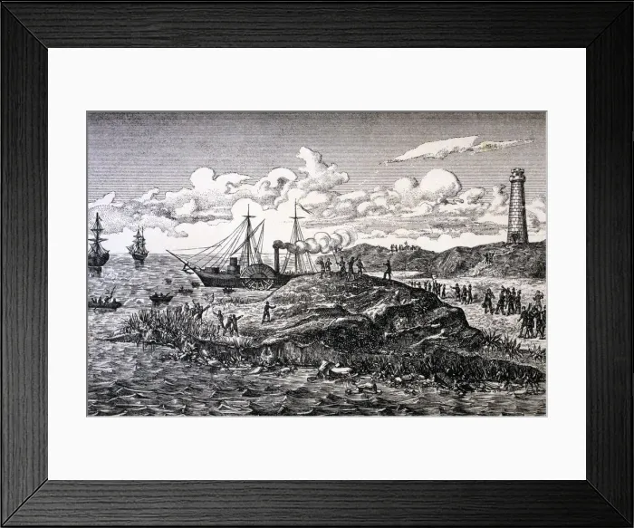Framed Print : Revolution of 1868, shipment in Orotava (Canary Islands), in the Vapor Buenaventura Framed Print : Revolution of 1868, shipment in Orotava (Canary Islands), in the Vapor Buenaventura