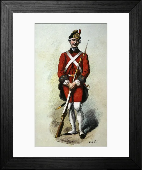 Framed Print : Reign of Charles III, infantry that in 1718 took the name of the Regiment from Ultonia Framed Print : Reign of Charles III, infantry that in 1718 took the name of the Regiment from Ultonia