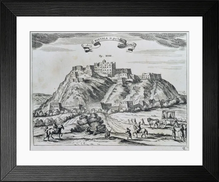 Framed Print : View of the city of Lhasa, capital of Tibet, engraving in China Monumentis, published Framed Print : View of the city of Lhasa, capital of Tibet, engraving in China Monumentis, published