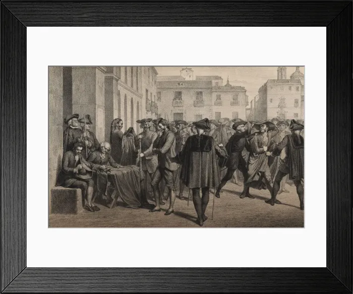 Framed Print : Origin of the rebellion against the Marquis of Esquilache by the city of Madrid Framed Print : Origin of the rebellion against the Marquis of Esquilache by the city of Madrid