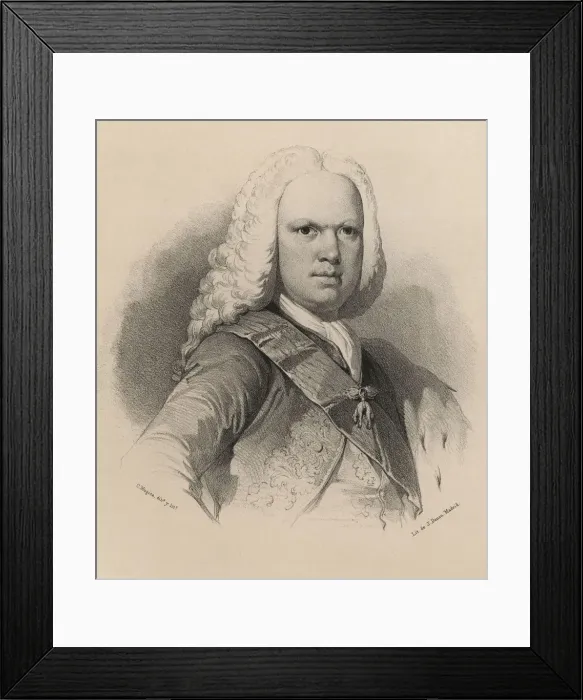 Framed Print : Ferdinand VI (1713-1759), son of Philip V. King of Spain from 1746-1759, engraving 1870 Framed Print : Ferdinand VI (1713-1759), son of Philip V. King of Spain from 1746-1759, engraving 1870