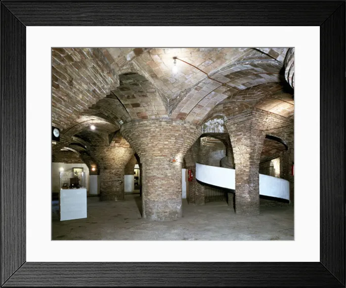 Framed Print : Basements of the Güell Palace, built between 1886 and 1891, designed by Antoni Framed Print : Basements of the Güell Palace, built between 1886 and 1891, designed by Antoni