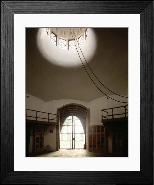 Framed Print : Inside view of the stables pavilion in the Guell House, it was built between 1884 and 1887 Framed Print : Inside view of the stables pavilion in the Guell House, it was built between 1884 and 1887