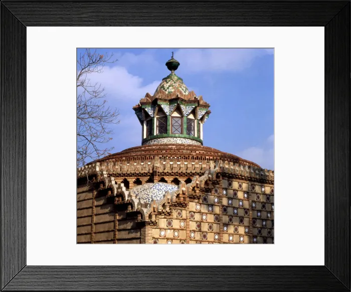 Framed Print : Dome of the stables pavilion in the Güell House, built between 1884 and 1887 Framed Print : Dome of the stables pavilion in the Güell House, built between 1884 and 1887