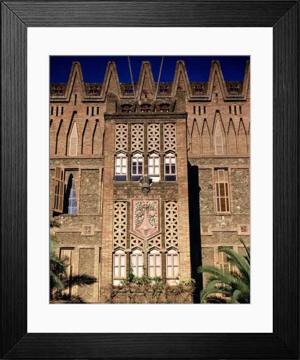Framed Print : Detail of the main facade of the College of St Framed Print : Detail of the main facade of the College of St