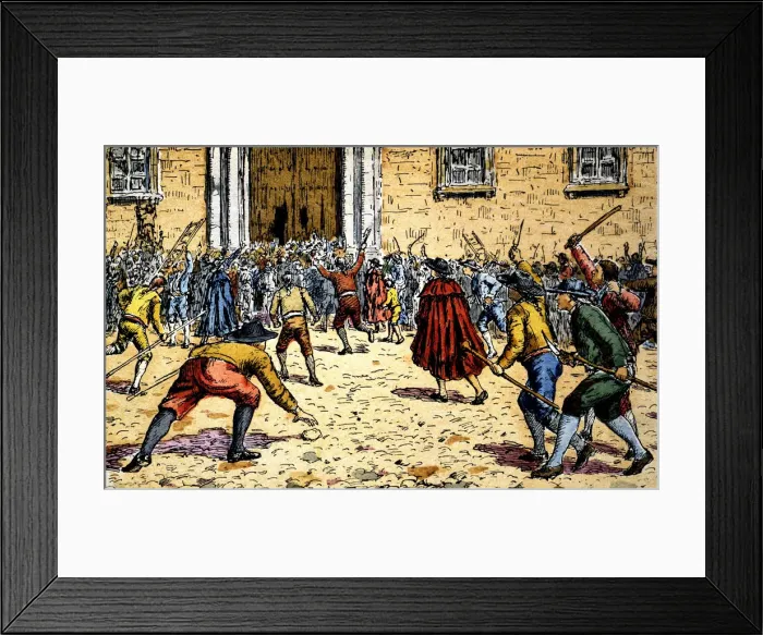 Framed Print : Esquilache Mutiny (Madrid, 23 - 26 March 1766) because of the rising of the consumer Framed Print : Esquilache Mutiny (Madrid, 23 - 26 March 1766) because of the rising of the consumer