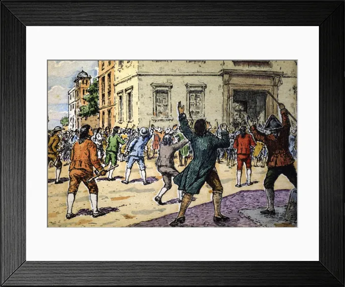 Framed Print : Mutiny of Aranjuez on March 17, 1808, repression of civilian-military revolt promoted Framed Print : Mutiny of Aranjuez on March 17, 1808, repression of civilian-military revolt promoted